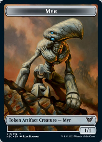 Myr // Spirit (002) Double-Sided Token [Kamigawa: Neon Dynasty Commander Tokens] - The Mythic Store | 24h Order Processing
