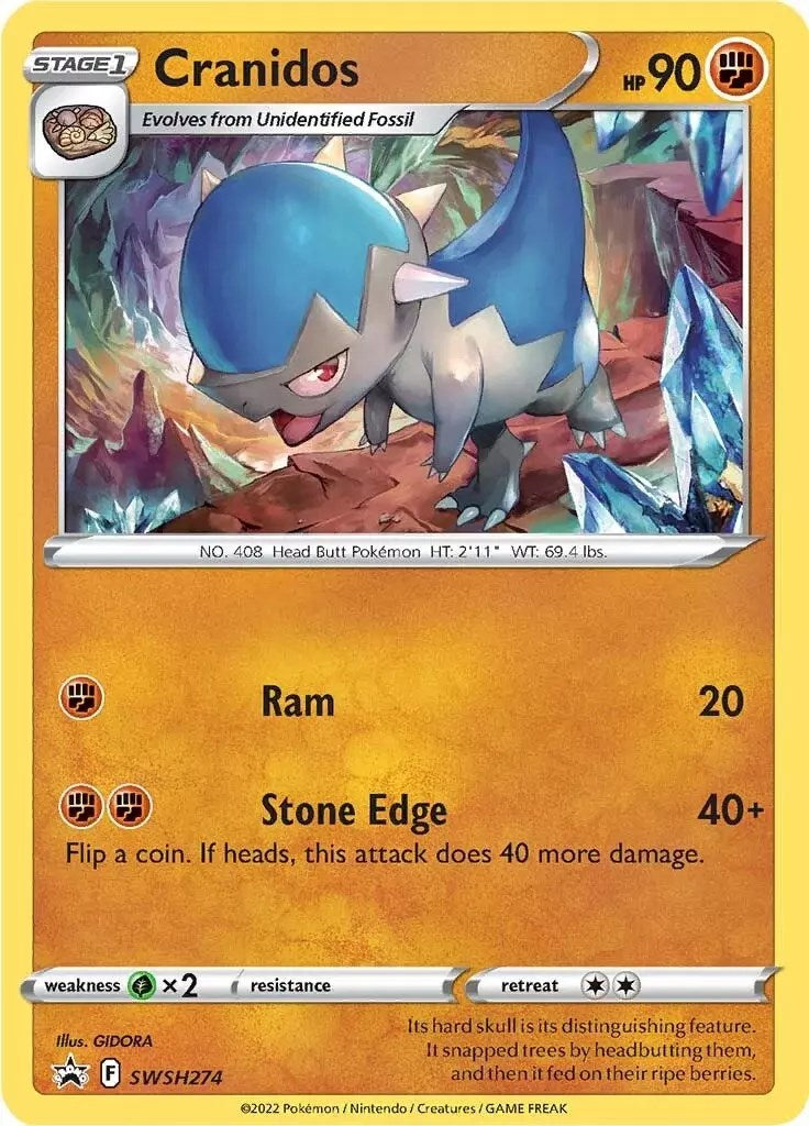 Cranidos (SWSH274) [Sword & Shield: Black Star Promos] - The Mythic Store | 24h Order Processing