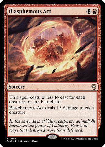 Blasphemous Act [Bloomburrow Commander] - The Mythic Store | 24h Order Processing