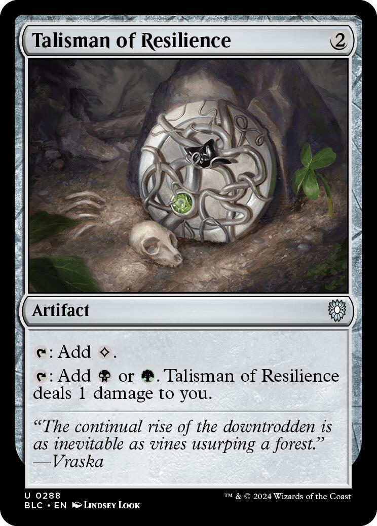 Talisman of Resilience [Bloomburrow Commander] - The Mythic Store | 24h Order Processing