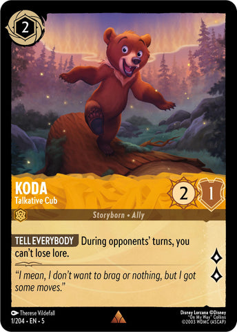 Koda - Talkative Cub (1/204) [Shimmering Skies] - The Mythic Store | 24h Order Processing