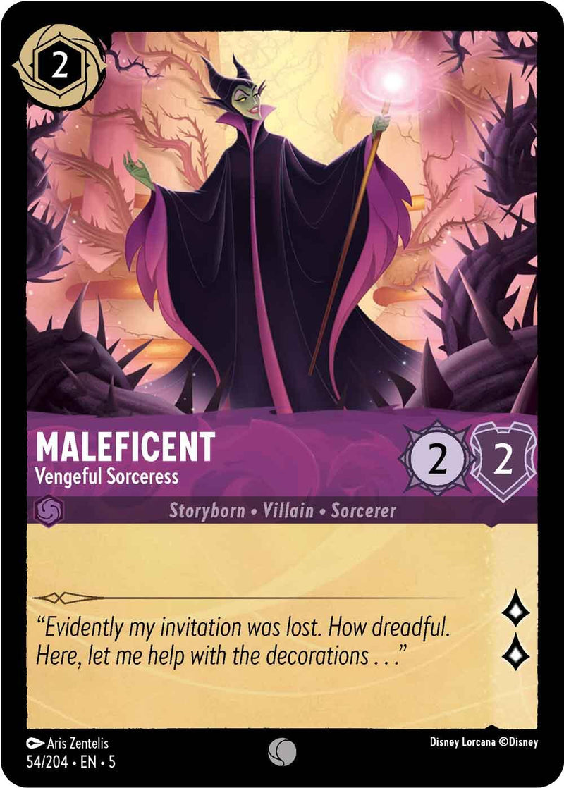 Maleficent - Vengeful Sorceress (54/204) [Shimmering Skies] - The Mythic Store | 24h Order Processing