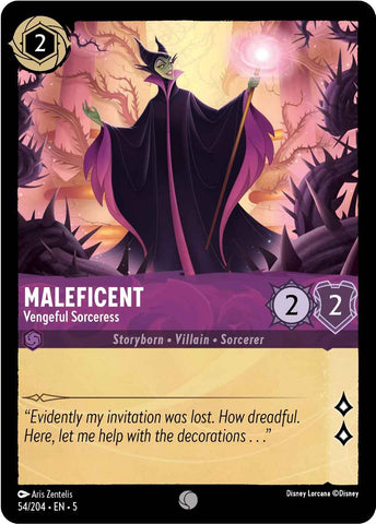 Maleficent - Vengeful Sorceress (54/204) [Shimmering Skies] - The Mythic Store | 24h Order Processing