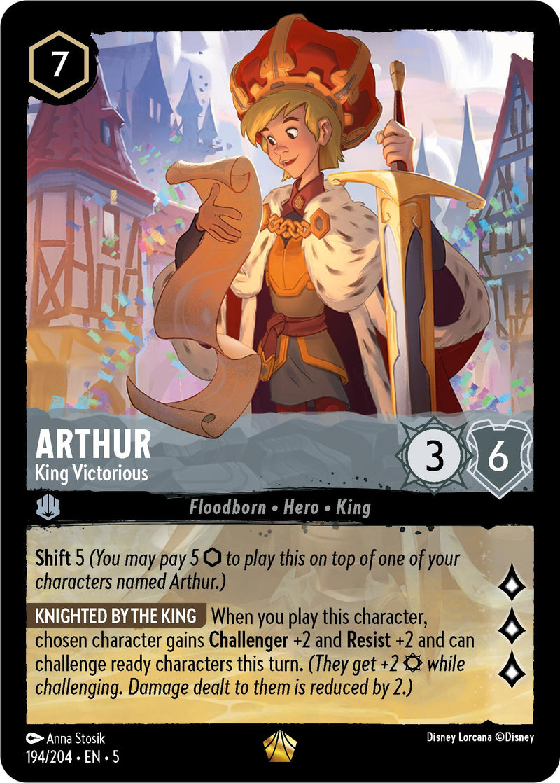 Arthur - King Victorious (194/204) [Shimmering Skies] - The Mythic Store | 24h Order Processing