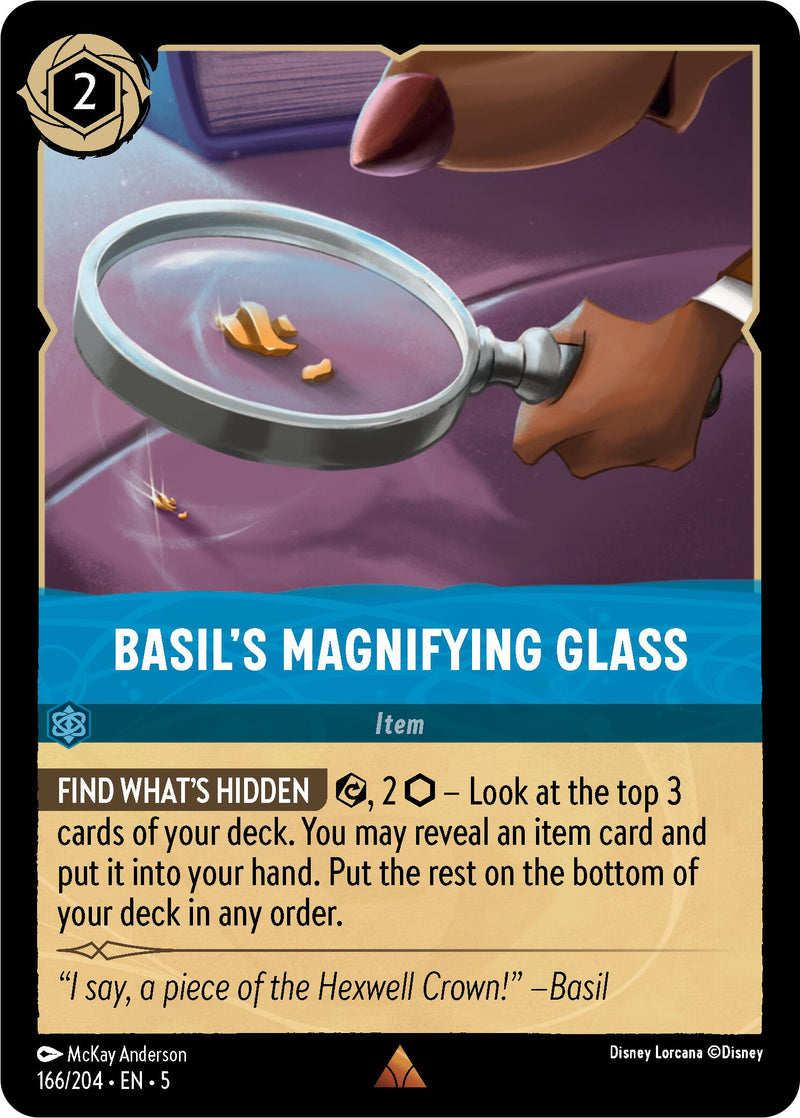 Basil's Magnifying Glass (166/204) [Shimmering Skies] - The Mythic Store | 24h Order Processing