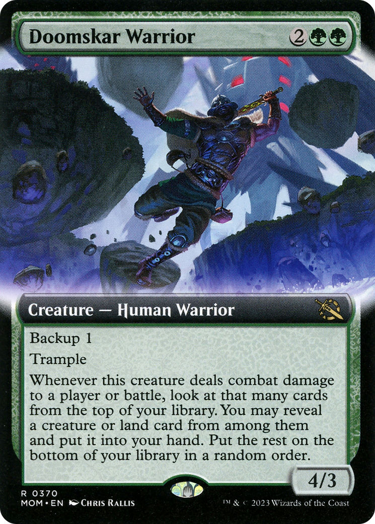 Doomskar Warrior (Extended Art) [March of the Machine] - The Mythic Store | 24h Order Processing