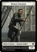 Human Soldier // Wolf (035) Double-Sided Token [Bloomburrow Commander Tokens] - The Mythic Store | 24h Order Processing