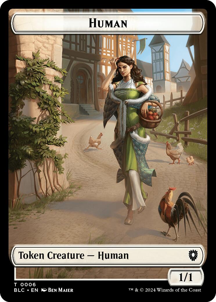 Human // Soldier Double-Sided Token [Bloomburrow Commander Tokens] - The Mythic Store | 24h Order Processing