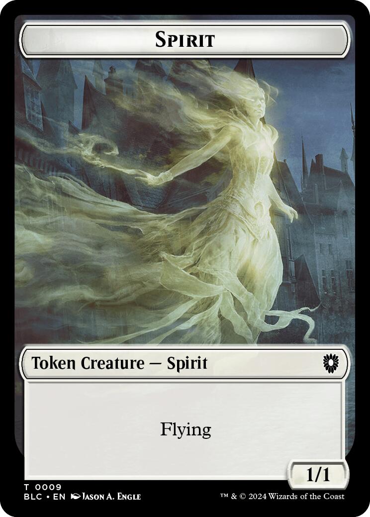 Spirit // Faerie Double-Sided Token [Bloomburrow Commander Tokens] - The Mythic Store | 24h Order Processing