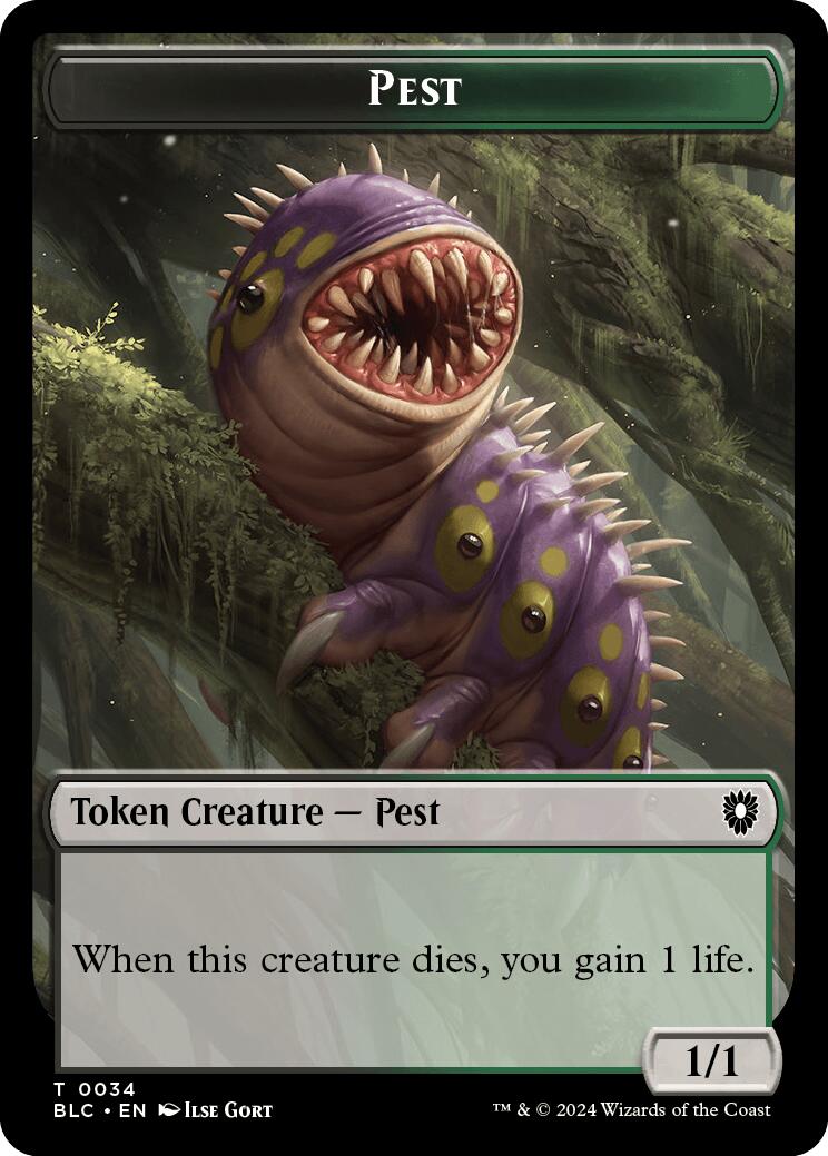 Pest // Shapeshifter Double-Sided Token [Bloomburrow Commander Tokens] - The Mythic Store | 24h Order Processing