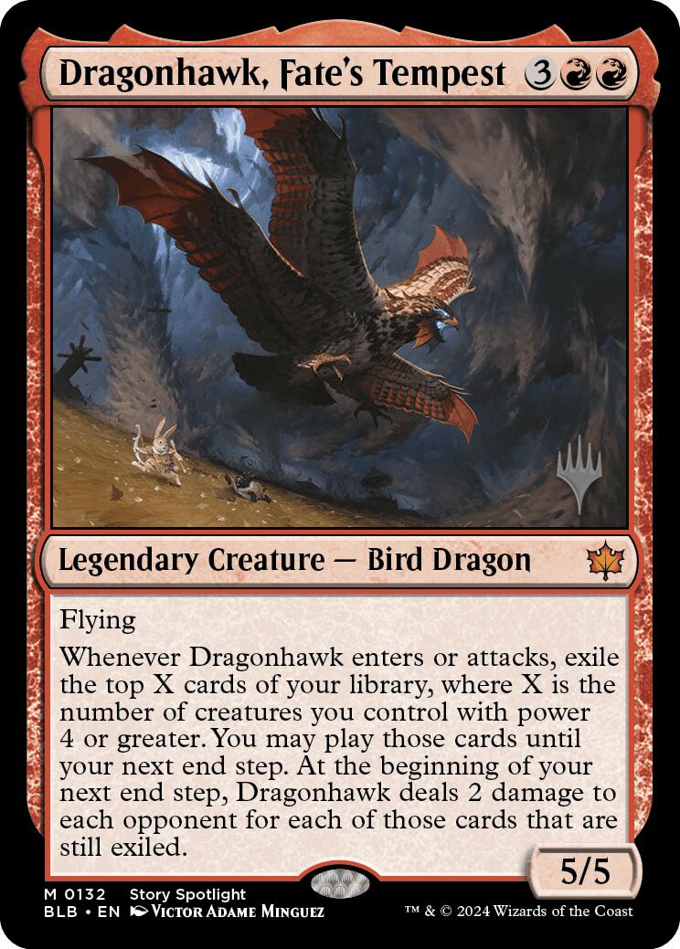 Dragonhawk, Fate's Tempest (Promo Pack) [Bloomburrow Promos] - The Mythic Store | 24h Order Processing