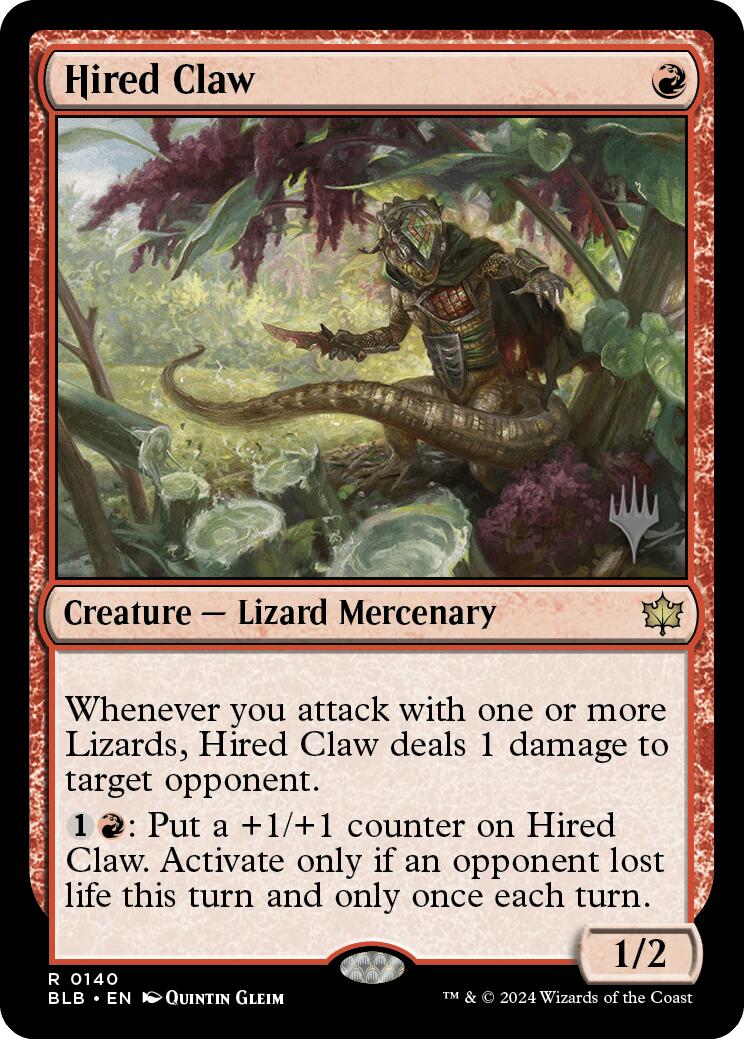 Hired Claw (Promo Pack) [Bloomburrow Promos] - The Mythic Store | 24h Order Processing