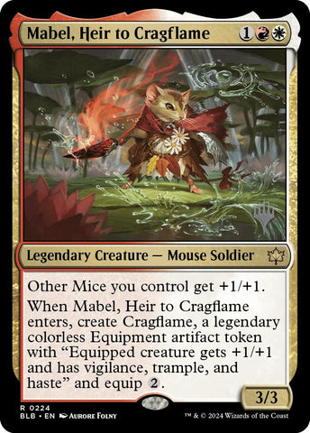 Mabel, Heir to Cragflame (Promo Pack) [Bloomburrow Promos] - The Mythic Store | 24h Order Processing