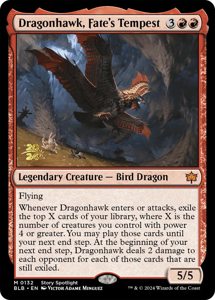 Dragonhawk, Fate's Tempest [Bloomburrow Prerelease Promos] - The Mythic Store | 24h Order Processing