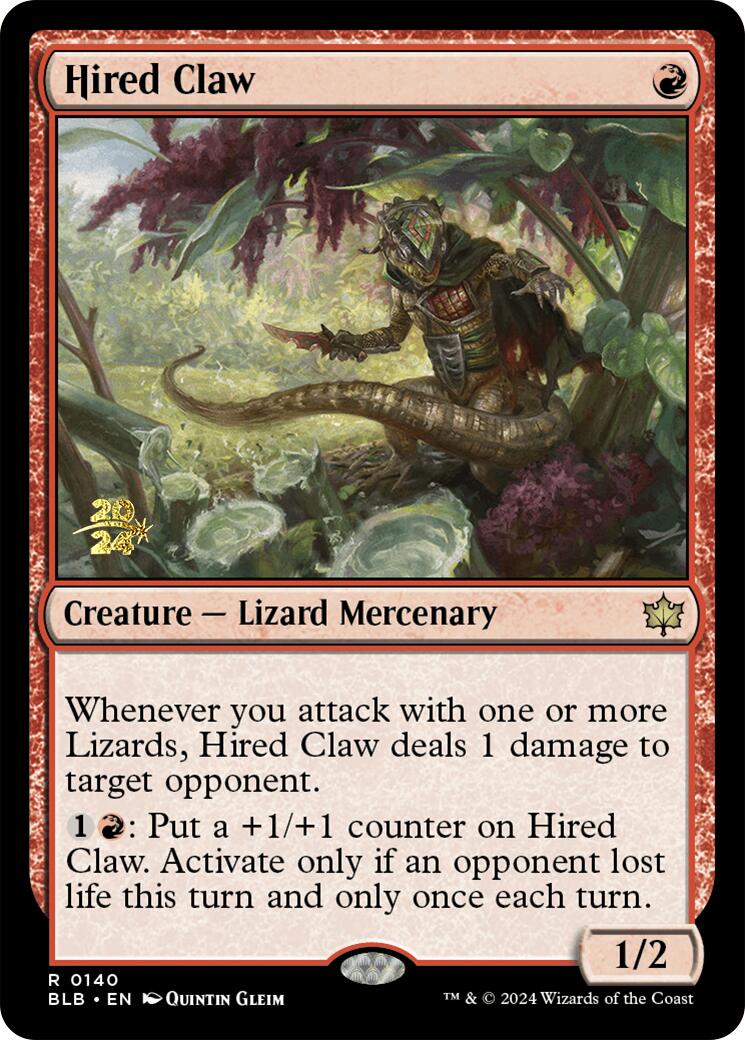 Hired Claw [Bloomburrow Prerelease Promos] - The Mythic Store | 24h Order Processing