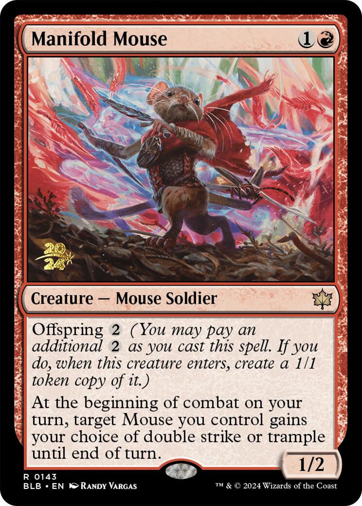 Manifold Mouse [Bloomburrow Prerelease Promos] - The Mythic Store | 24h Order Processing