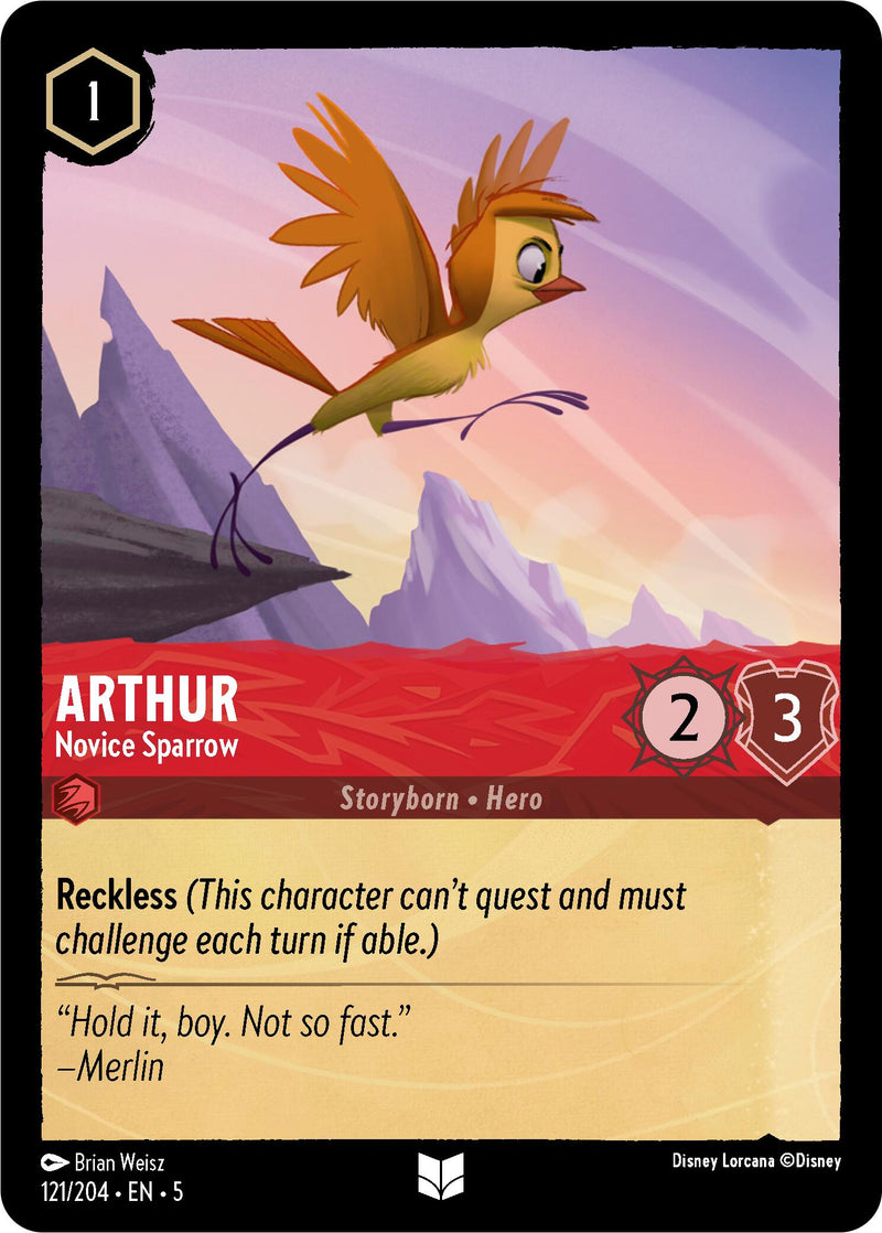 Arthur - Novice Sparrow (121/204) [Shimmering Skies] - The Mythic Store | 24h Order Processing