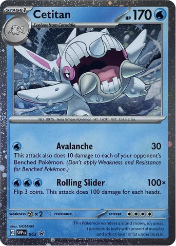 Cetitan (063) (Cosmos Holo) [Scarlet & Violet: Black Star Promos] - The Mythic Store | 24h Order Processing