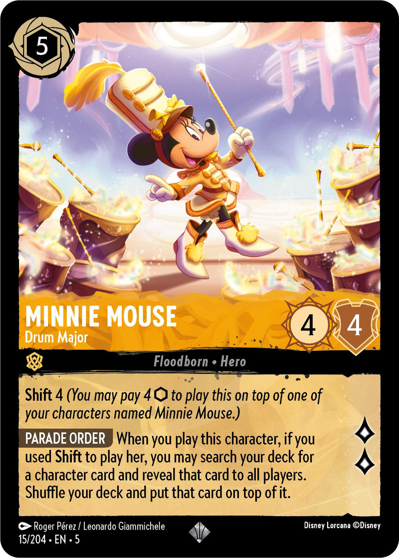 Minnie Mouse - Drum Major (15/204) [Shimmering Skies] - The Mythic Store | 24h Order Processing