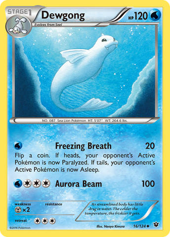 Dewgong (16/124) [XY: Fates Collide] - The Mythic Store | 24h Order Processing
