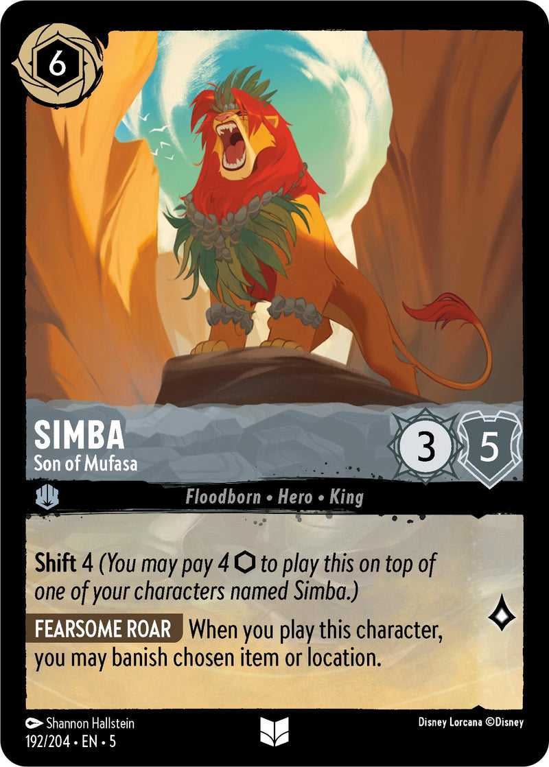 Simba - Son of Mufasa (192/204) [Shimmering Skies] - The Mythic Store | 24h Order Processing