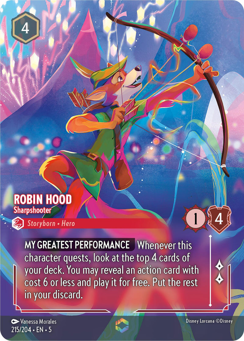 Robin Hood - Sharpshooter (Enchanted) (215/204) [Shimmering Skies] - The Mythic Store | 24h Order Processing