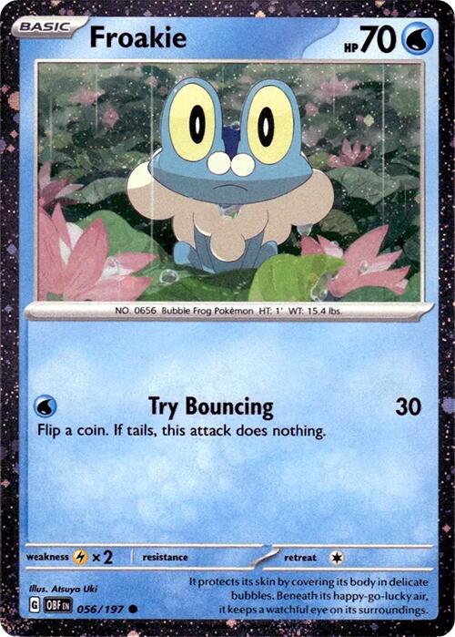 Froakie (056/197) (Cosmos Holo) [Scarlet & Violet: Obsidian Flames] - The Mythic Store | 24h Order Processing