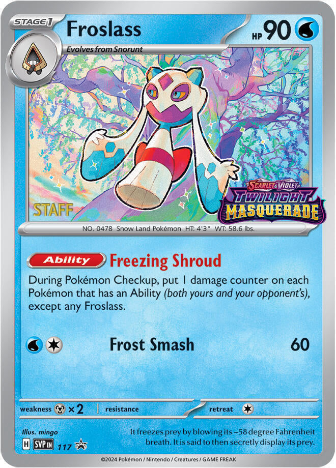 Froslass (117) (Staff) [Scarlet & Violet: Black Star Promos] - The Mythic Store | 24h Order Processing
