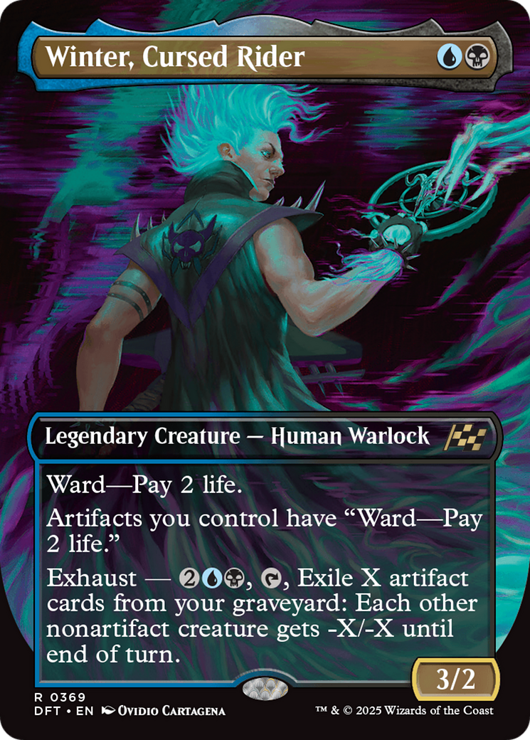 Winter, Cursed Rider (Borderless) [Aetherdrift] - The Mythic Store | 24h Order Processing
