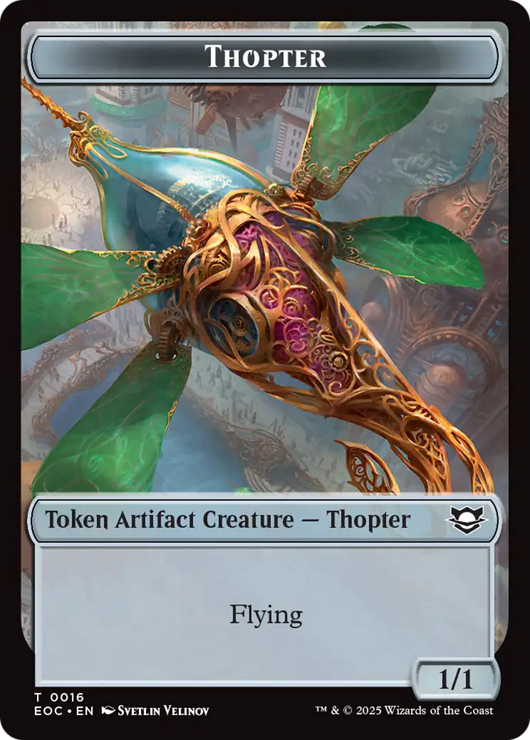 Thopter // Gnome Double-Sided Token [Edge of Eternities Commander Tokens] - The Mythic Store | 24h Order Processing