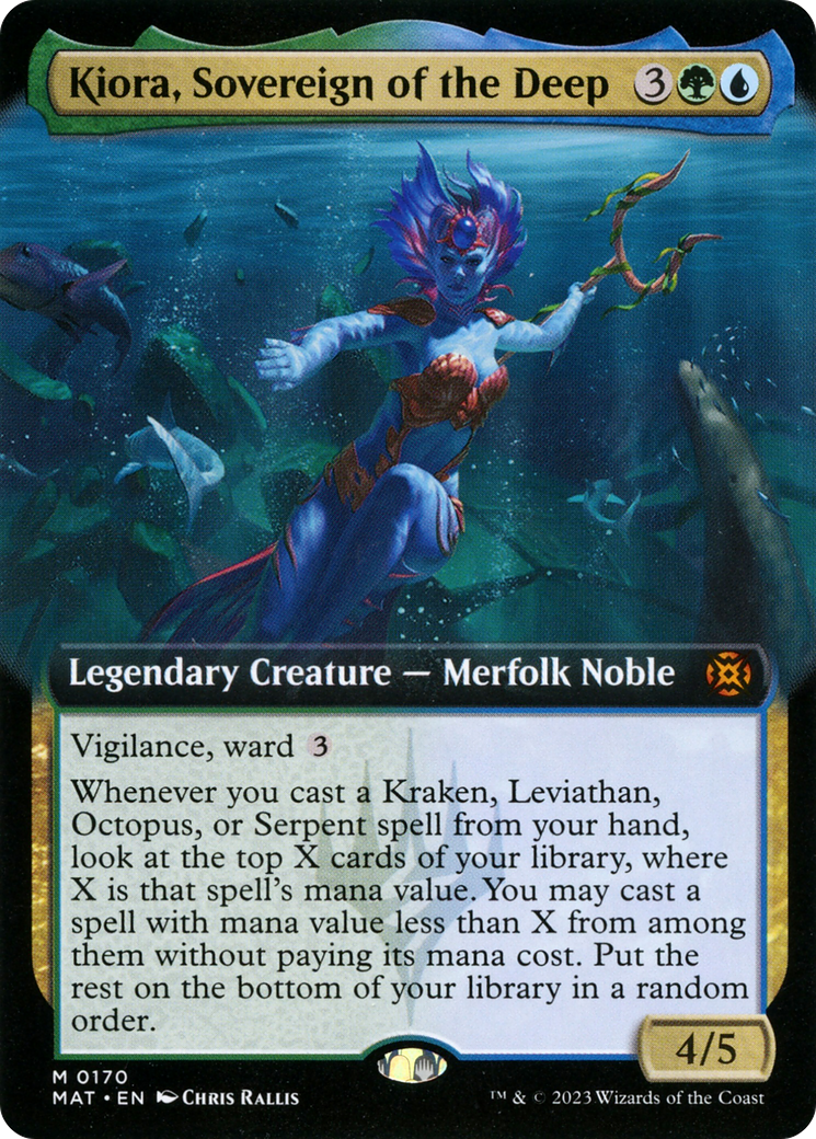 Kiora, Sovereign of the Deep (Extended Art) [March of the Machine: The Aftermath] - The Mythic Store | 24h Order Processing