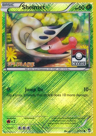 Shelmet (8/111) (League Promo 3rd Place) [XY: Furious Fists] - The Mythic Store | 24h Order Processing
