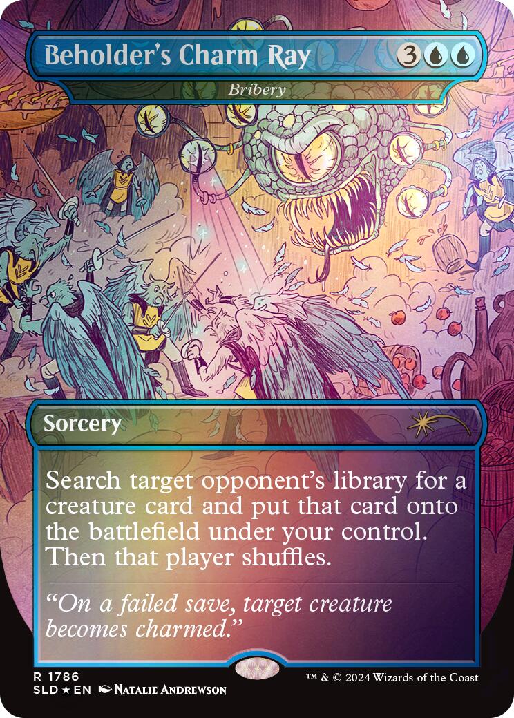 Beholder's Charm Ray - Bribery (Rainbow Foil) [Secret Lair Drop Series] - The Mythic Store | 24h Order Processing