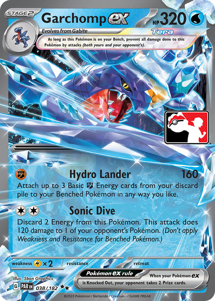 Garchomp ex (038/182) [Prize Pack Series Five] - The Mythic Store | 24h Order Processing