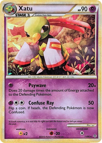 Xatu (11/95) (Cracked Ice Holo) [HeartGold & SoulSilver: Unleashed] - The Mythic Store | 24h Order Processing
