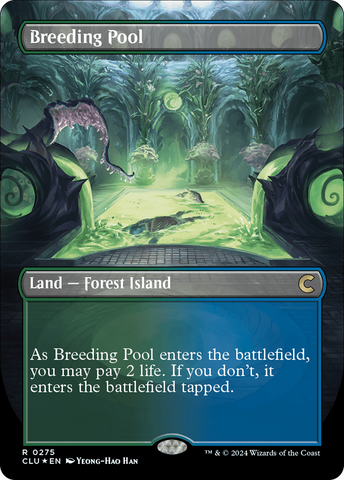 Breeding Pool (Borderless) [Ravnica: Clue Edition] - The Mythic Store | 24h Order Processing