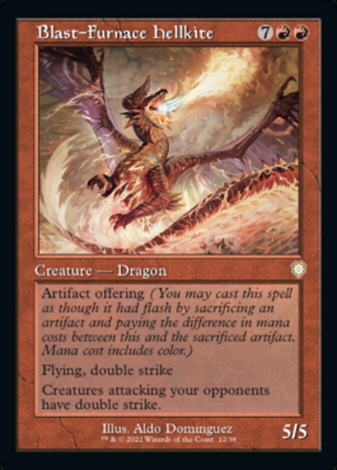 Blast-Furnace Hellkite (Retro) [The Brothers' War Commander] - The Mythic Store | 24h Order Processing