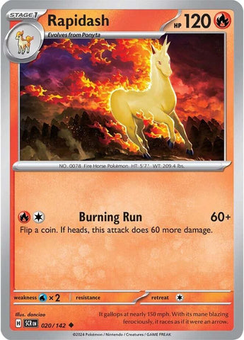 Rapidash (020/142) [Scarlet & Violet: Stellar Crown] - The Mythic Store | 24h Order Processing