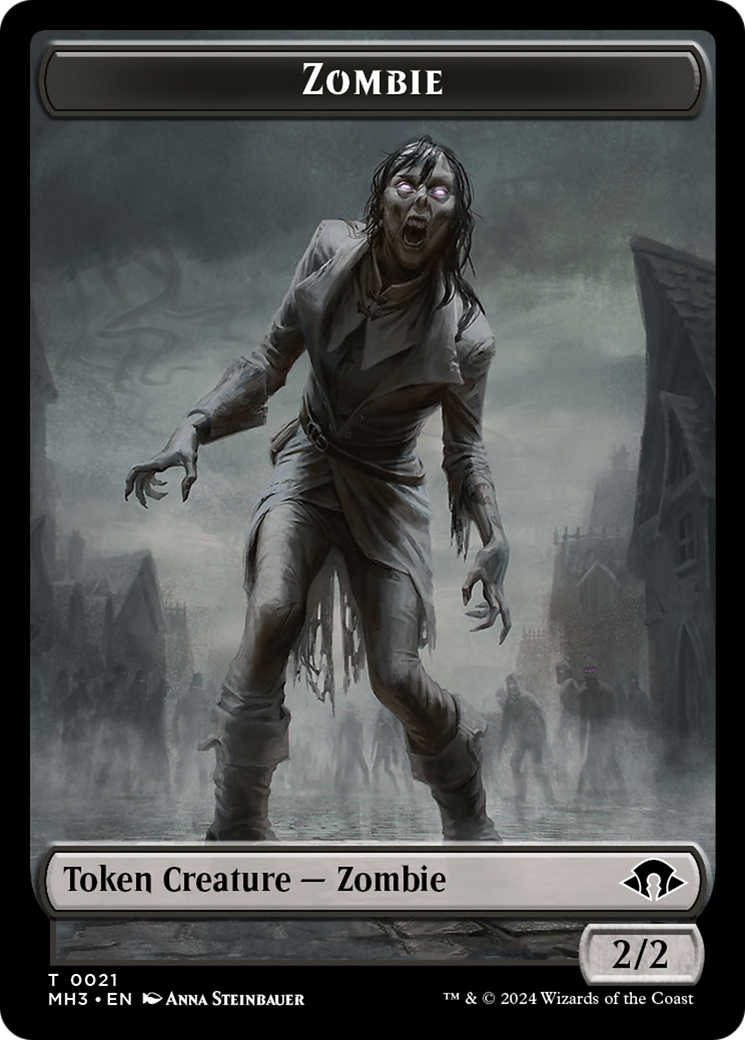 Zombie // Energy Reserve Double-Sided Token [Modern Horizons 3 Tokens] - The Mythic Store | 24h Order Processing