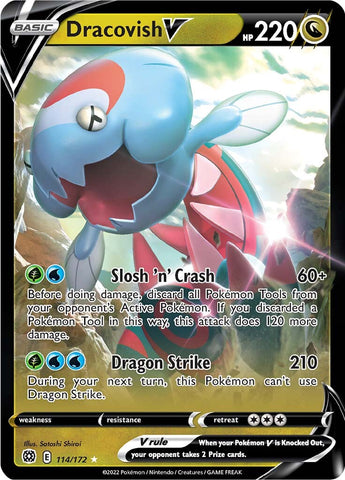 Dracovish V (114/172) [Sword & Shield: Brilliant Stars] - The Mythic Store | 24h Order Processing
