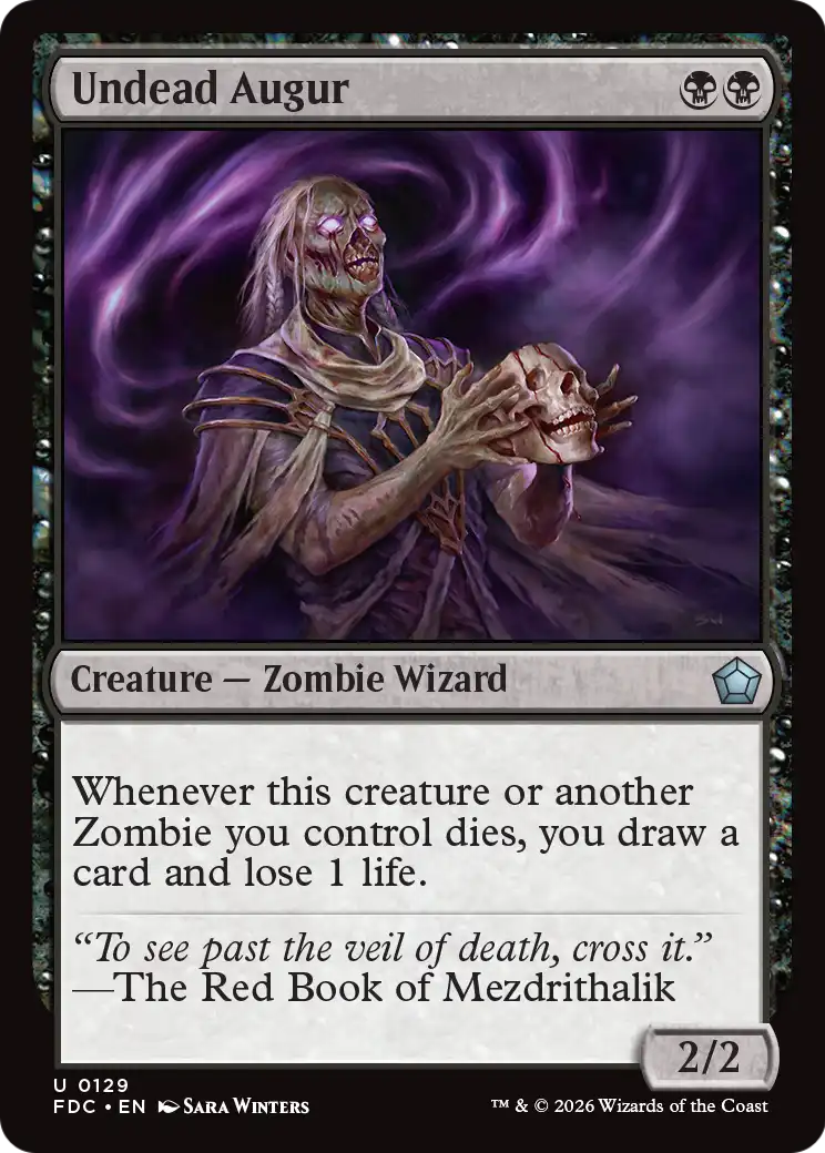 Undead Augur [Foundations Commander] - The Mythic Store | 24h Order Processing