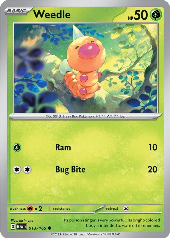 Weedle (013/165) [Scarlet & Violet 151] - The Mythic Store | 24h Order Processing