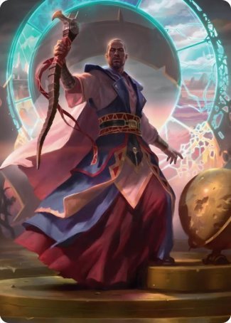 Teferi, Who Slows the Sunset Art Card [Innistrad: Midnight Hunt Art Series] - The Mythic Store | 24h Order Processing