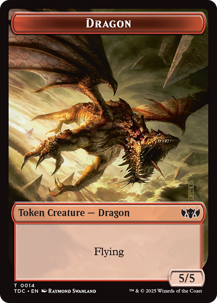 Frog Lizard // Dragon (0014) Double-Sided Token [Tarkir: Dragonstorm Commander Tokens] - The Mythic Store | 24h Order Processing
