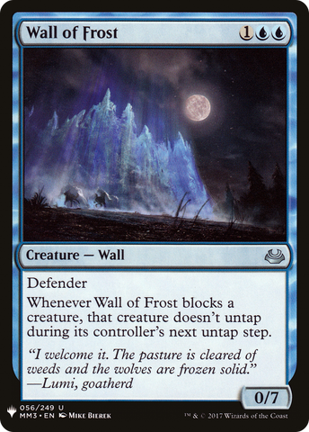 Wall of Frost [Mystery Booster] - The Mythic Store | 24h Order Processing