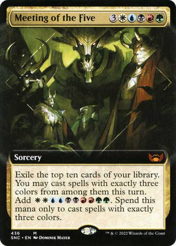 Meeting of the Five (Extended Art) [Streets of New Capenna] - The Mythic Store | 24h Order Processing