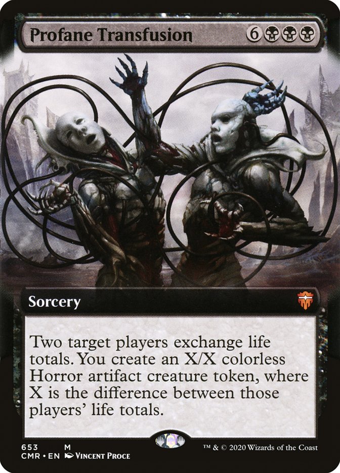 Profane Transfusion (Extended Art) [Commander Legends] - The Mythic Store | 24h Order Processing