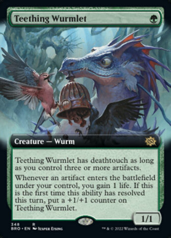 Teething Wurmlet (Extended Art) [The Brothers' War] - The Mythic Store | 24h Order Processing