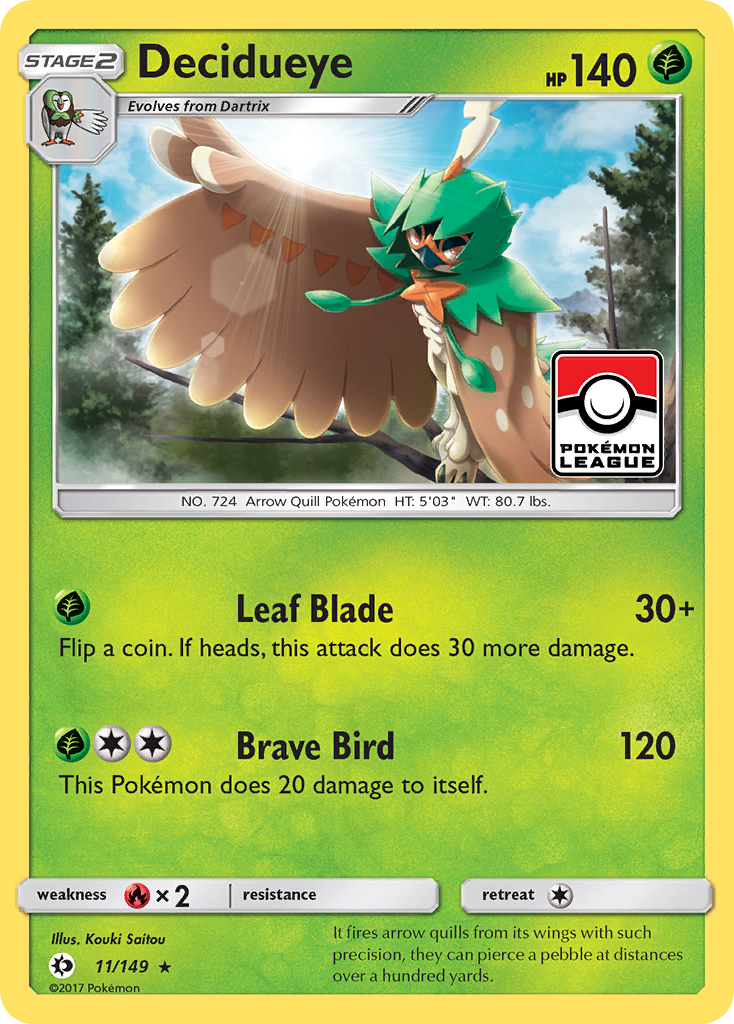 Decidueye (11/149) [Sun & Moon: Base Set] - The Mythic Store | 24h Order Processing