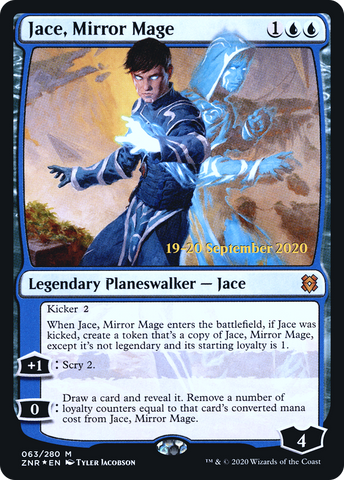 Jace, Mirror Mage [Zendikar Rising Prerelease Promos] - The Mythic Store | 24h Order Processing